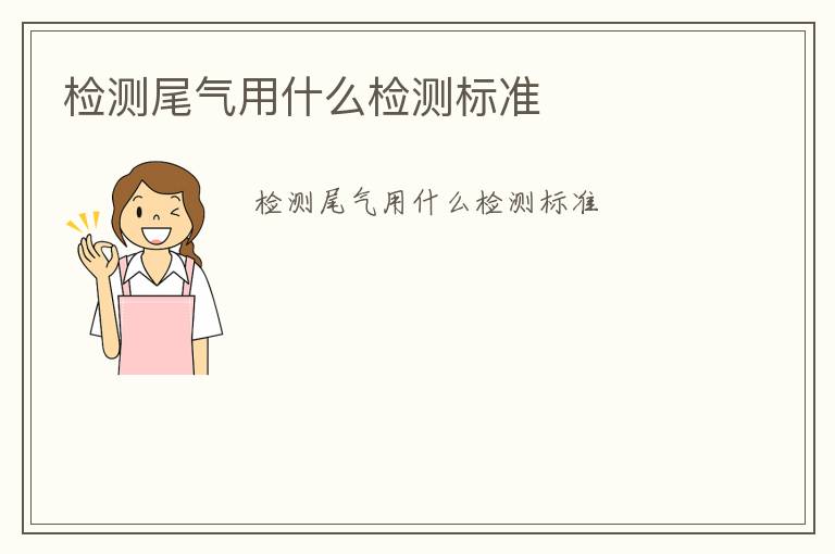 檢測(cè)尾氣用什么檢測(cè)標(biāo)準(zhǔn)