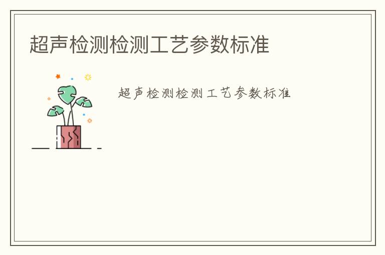 超聲檢測(cè)檢測(cè)工藝參數(shù)標(biāo)準(zhǔn)